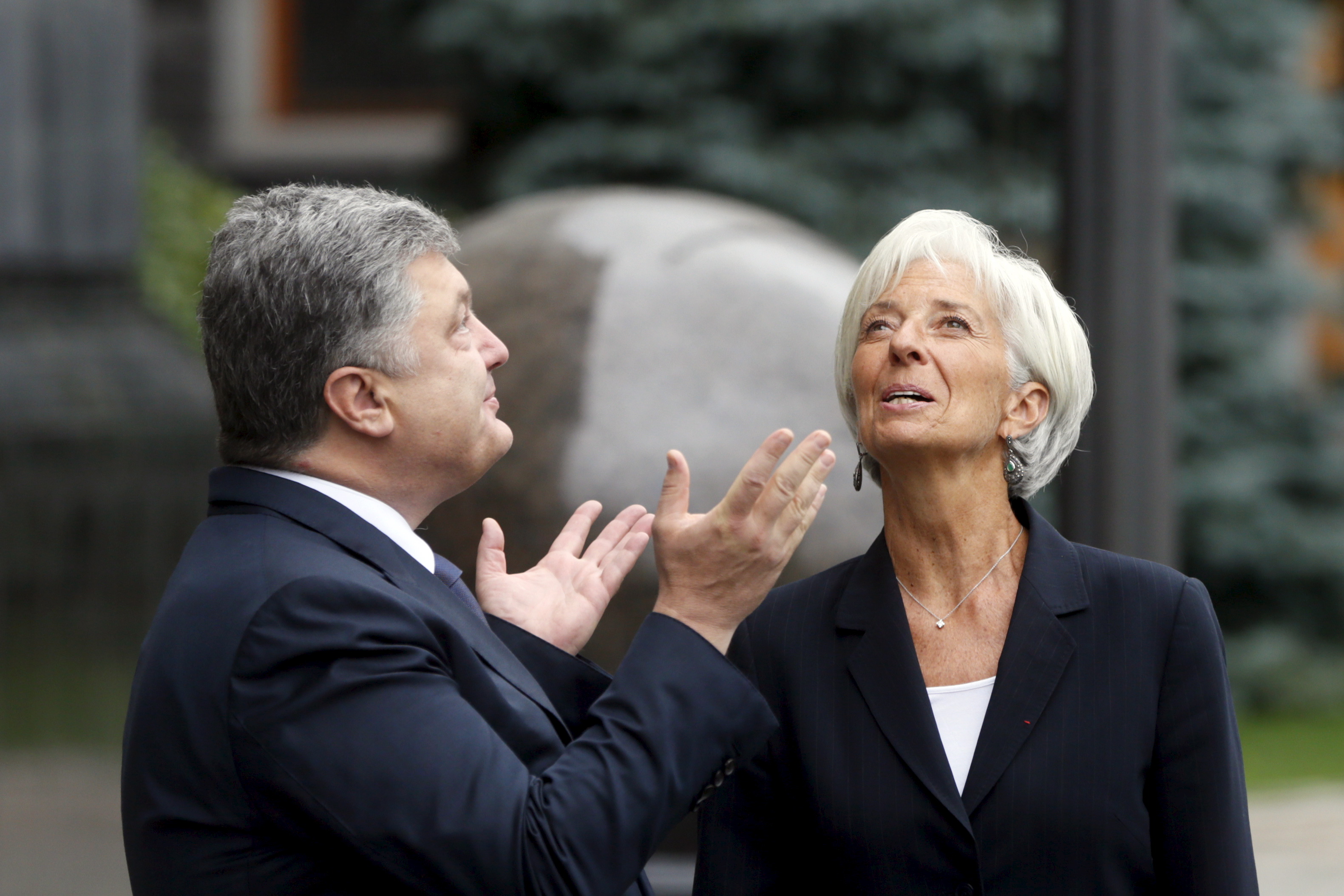 Порошенко Лагард Украина МВФ фото